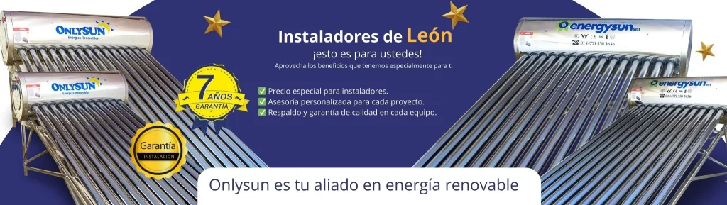 Calentadores solares en León, promoción de calentador solar